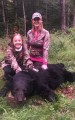 2019: Ashley Reininghaus of Fulton County with a 240-pound black bear taken Sept. 14 in Hamilton County.