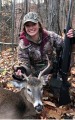 2019: Kileigh Bouyea, age 17, with  first buck (a 6-pointer) taken Nov. 9 in Queensbury.