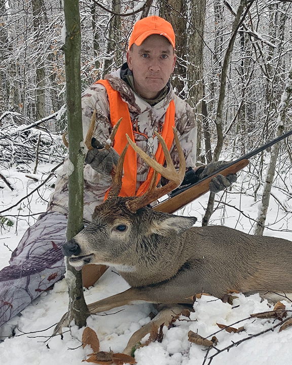 2022: Jim Tonkin, of Wind Gap, Pa. Tracked this 8 pointer in Ohio, Herkimer County, Nov. 16.