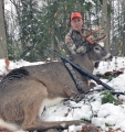 2021: Jay Scott, of Blue Mt. Lake, shot this 175-pound, 6-pionter (with two broken tines) Nov. 17 near Raquette Lake.