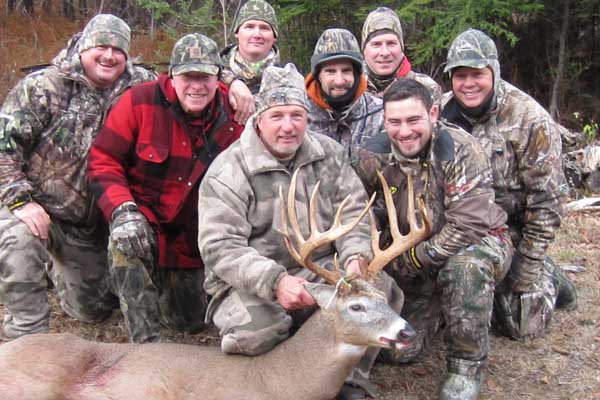 Bill Watters from Day, NY with a 157-pound, 15-pointer taken Nov. 14 while hunting out of the Dewey Woods Club in Day. the buck had a green score of 175 1/8