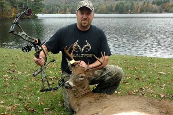 2017: John Zeis of Wells, NY with a Southern Adirondack 8-pointer taken Oct. 10 during the archery season.