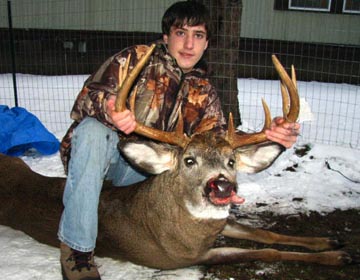 2010: Hunter Moon (age 14), 11-pointer, first buck, Essex County