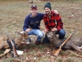 2017: Fourth generation Adirondack deer hunters Jonathan (Jack) Tennant and Will Tennant of Heuvelton NY with a pair of bucks they took 15-minutes apart on Dec. 2 in Cranberry Lake, NY. Jack's 8-pointer and Will's 10-pointer both weighed around 165-pounds.