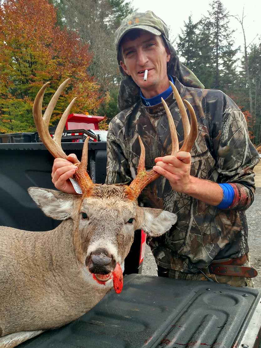 Robert McFarlane of Corinth with a hometown 176-pound, 8-pointer taken Oct. 30, Saratoga County