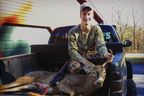 Matt Hoffman of Hadley, NY with a 130-pound, 4-pointer taken Nov. 11 in Saratoga County.