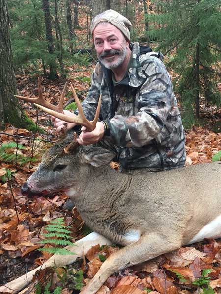 2017: Ron Gates of Queensbury, NY with a 160-pound, 8-pointer taken Nov. 2 in Minerva, Essex County.