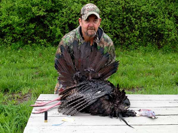 2018: Harmon Fares got this late season gobbler on the wet morning of May 20 in Washington County.
