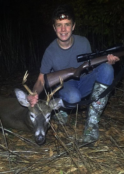 Bradford Quigley of Mosquitoville, VT shot this buck at Camp Squaw during his second youth hunt.