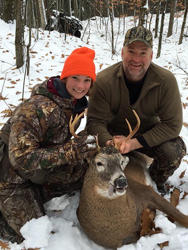 2018: Kevin Bouyea, and his daughter Kileigh, with Kevin's 7-pointer taken Nov. 17 in Queensbury, Warren County.