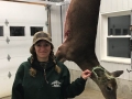 2019: Racheal Elms of Fort Ann with a fine doe taken Sept. 27 on the family farm.