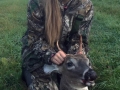 2019: Sydney Glebus of Moriah shot her very first buck October 12 in Crown Point. This fine 3-pointer weighed 100 pounds. Congrats Syndey!