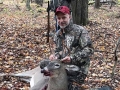 2019: Eric Nitsche with a 125-pound, 5-pointer taken during the early muzzleloading season at the Bird Brook Hunting Club in Lake Luzerne, Warren County.