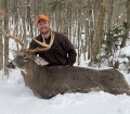 2022: Trevor Tormey of Old Forge tracked this 158-pound, 8-pointer in Webb, Herkimer County, Nov 21.