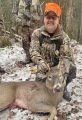 2022: Mike Mahanna of the Tri-Level Lodgewith a 6-pointer  taken in the rain Dec. 3, in Indian Lake.