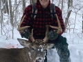 2022: Mike Delpha, of New Milford, Conn., shot this 182-pound, 8-pointer at The Gooley Club, in Newcomb, Nov. 18.