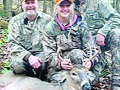 2023: Sydney Glebus, of Moriah, shot  this 9-pointer on Nov. 12 with the help of her Brother Cole (right) and Father Brian (left), in Essex County