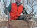 2025: Brian Verbickas of South Burlington, Vt, with his irst ever Adirondack buck (7-pointer) taken during solo hunt in Minerva, Essex County, Nov. 18.