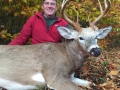 Carlos "Ubu" Dubuque shot this 250-pound (dressed) 10-pointer on the opening day of early muzzleloading season out of Camp Squaw in Hamilton County