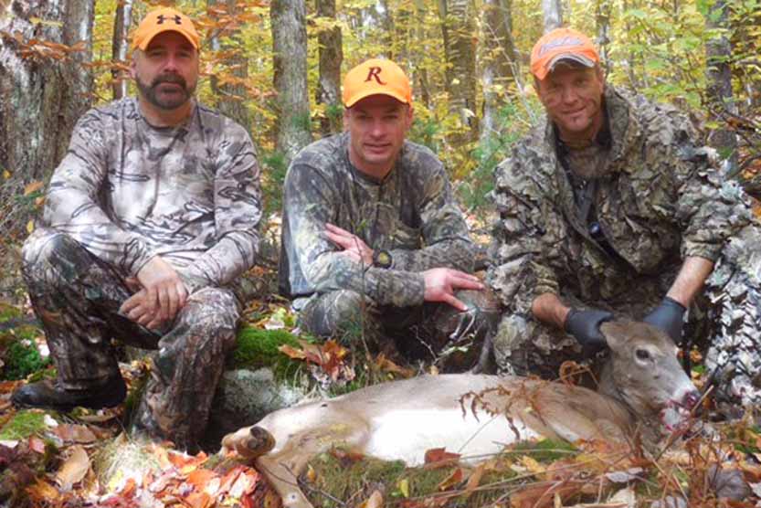 Rob Murray with a muzzleloading season doe from Horicon in Warren County after a three-man, still-hunt in the rain