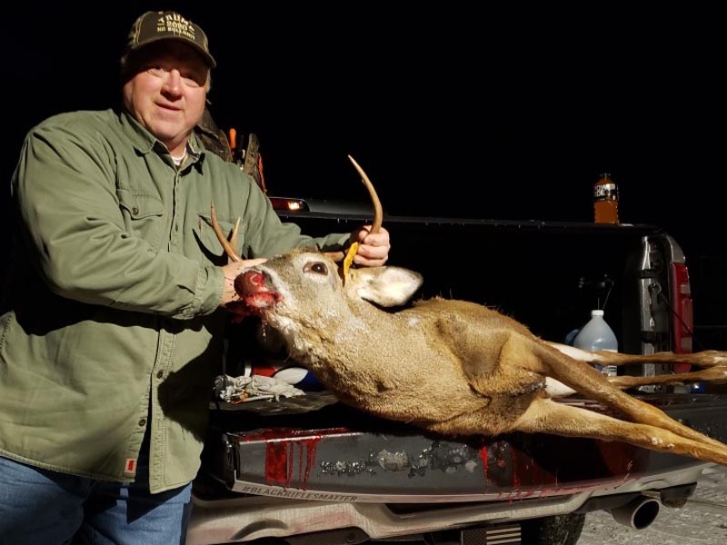 2019: Tom Kurz, Black Horse Sporting Club in Peru with his first buck: a 150-pound, 4-pointer taken Nov. 16 in Clinton County.
