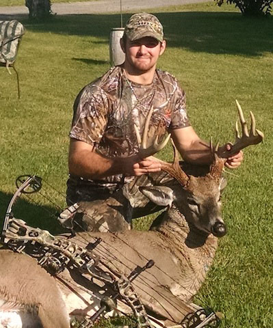2014: Steven Vivyan, opening day archery buck, Fort Drum